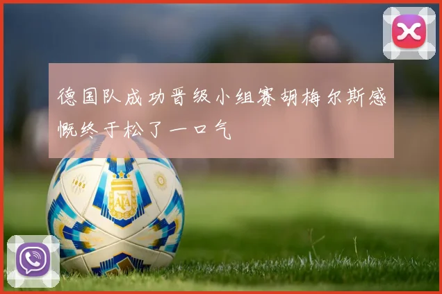 德国队成功晋级小组赛胡梅尔斯感慨终于松了一口气